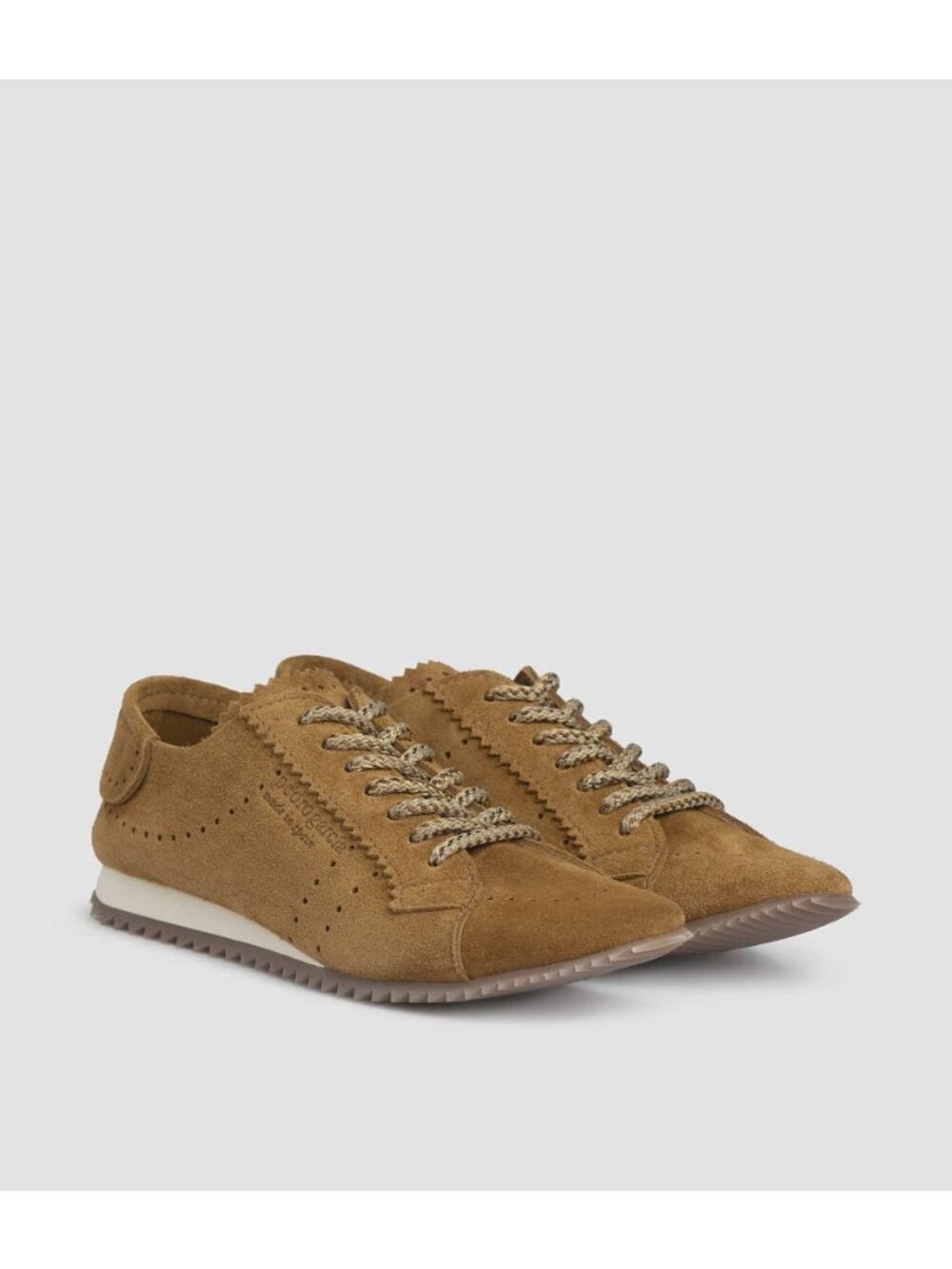 PEDRO GARCIA Celin Camel Suede Low-Top Sneakers SIZE 40 NEW